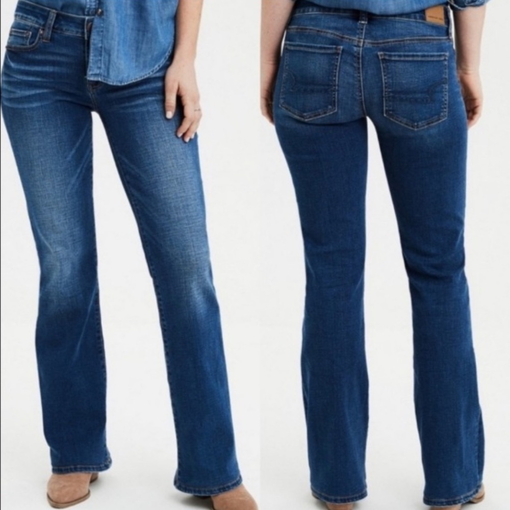 COPY - AE American Eagle Favorite Boyfriend Super Stretch Bootcut Jeans Size 12